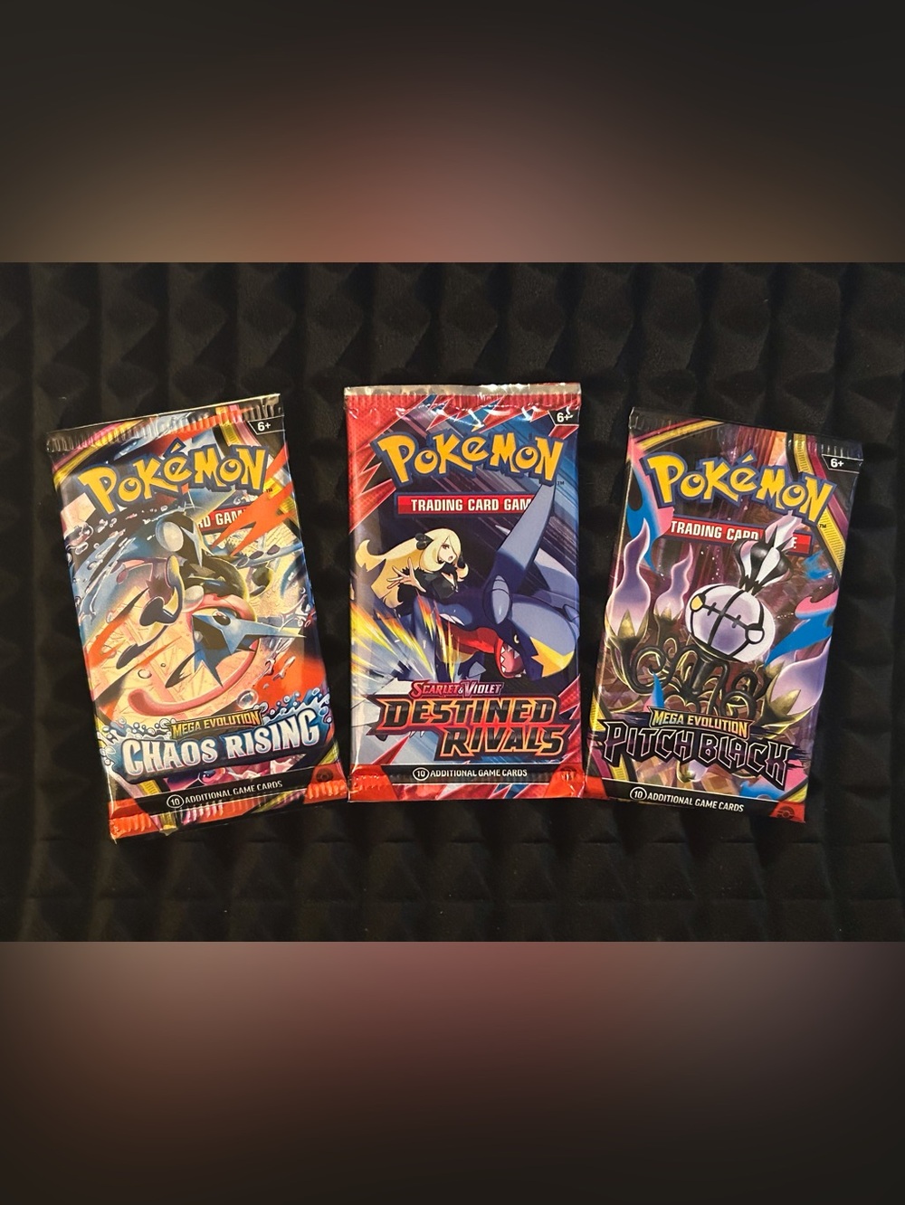 Pokemon TCG Pitch Black-Chaos Rising Wax Pack Set Combo Sealed New+80 card Total
